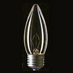 三菱 40W形シャンデリア電球 100/110V40C37CE26 透明 E26