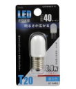 オーム電機 LEDナツメ球 E17 0.8W 昼白色OHM_LDT1N-H-E17 11 07-6463