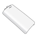 シャープ 電話機・ファクシミリ用 充電池ふた(子機用) 5951170120 シャープ 電話機・ファクシミリ用 充電池ふた(子機用) 5951170120