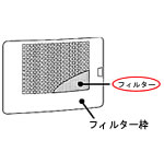 シャープ セラミックファンヒーター用フィルター 2523370077