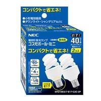 【在庫あり】 NEC 40W形コスモボールミニ EFD10ED/7-E17-C2C-2P 2個入り 昼光色 口金E17