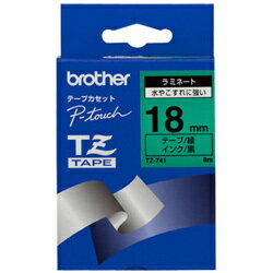 【在庫あり】 ブラザー T11-206S 【ピータッチ】用ラミネートテープ緑テープTZ-741(P-Touch用)