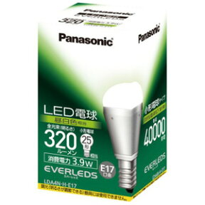 【在庫あり】 パナソニック EVERLEDS(エバーレッズ) LED電球 小形電球タイプ 3.9W 昼白色 LDA4NHE17