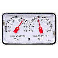 【在庫あり】 クレセル　温湿度計：小型精密アナログ温湿度計HD-120