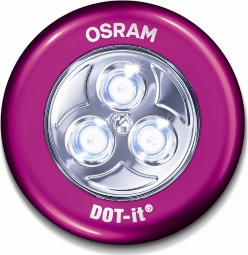 【在庫あり】 三菱電機オスラム LEDライト 貼るライト DOT-IT ピンク