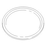 【在庫あり】 三菱 電子レンジ用丸皿 M18362340C