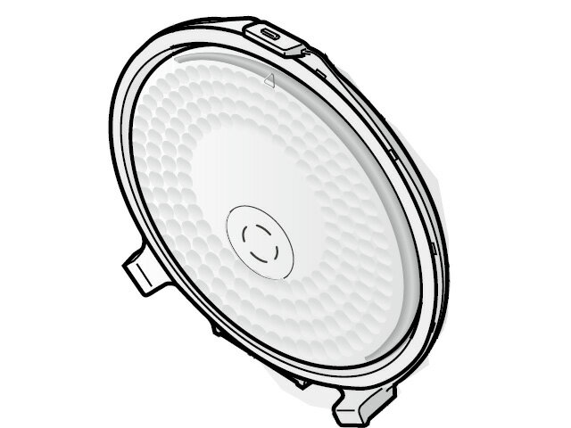 【在庫あり】 パナソニック 炊飯器用ふた加熱板（コモンブラック） ARB96-B69K2U
