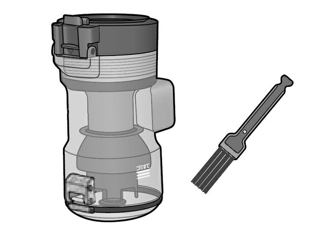 【在庫あり】パナソニック 掃除機用ダストボックス（お手入れブラシ付き） AVV88K-QQ0S