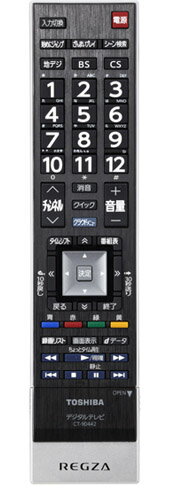 【在庫あり】 東芝 レグザ テレビ用リモコン　CT-90442　(75036502)