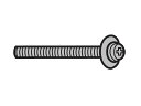 【在庫あり】 パナソニック 本体固定用ねじ(M4×30)(黒) XYN4+F30FJK
