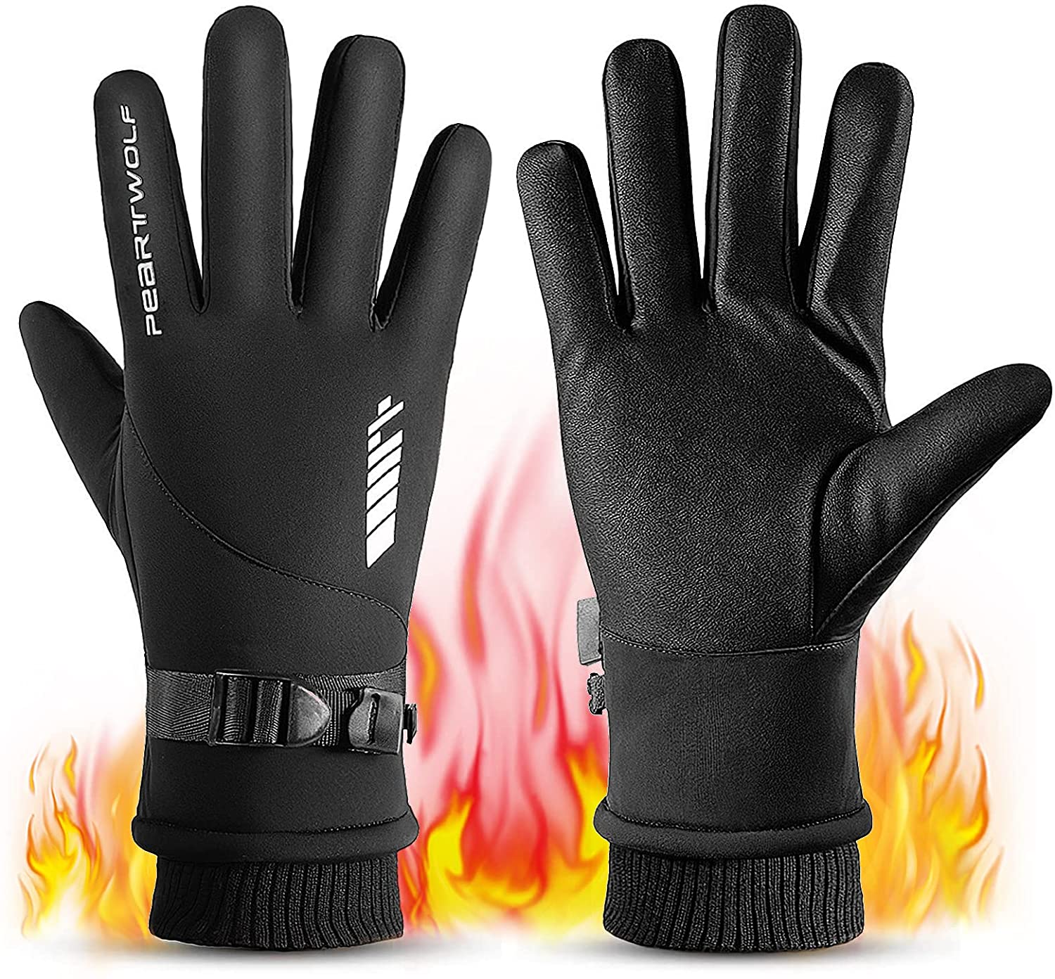 アウトドアグローブ 防寒グローブ メンズ 裏起毛 零下20℃防寒 タッチパネル対応・防水・防風・滑り止め..