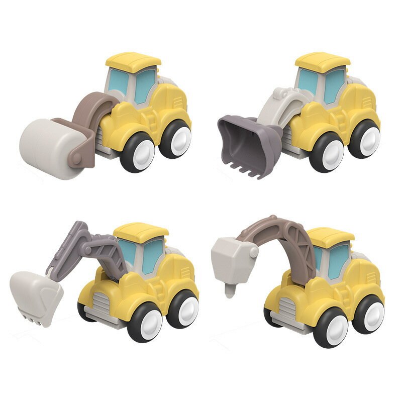 ショベルカーのおもちゃ ミニカー おもちゃ 砂場セット はたらくくるま 知育玩具 ーABS製 ショベルカー など4台セット 車 おもちゃ 女の子 男の子 誕生日 プレゼント 建設車両セット 3歳以上