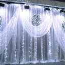 カーテンライト 3m×3m 300 LED ストリングライト フェアリーライト USB式 8モード 屋外屋内 イルミネーションライト リモコン付き結婚式/誕生日...