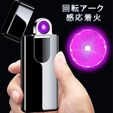 電子ライター ライター usb 小型 充電式 プラズマ ダブルアーク オイル不要 ガス不要 防風 軽量 薄型 プレゼント 電子ターボライター 電池残量表示 自動放電オフ 繰り返し使える アウトドア 防災グッズ
