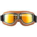 オートバイゴーグル バイク シールド ゴーグル ミラー レンズ ツーリング 眼鏡 保護メガネ ヘルメットモトクロススキースノーボード用ヘルメット - UVカット/防風/防塵/耐衝撃/曇り止