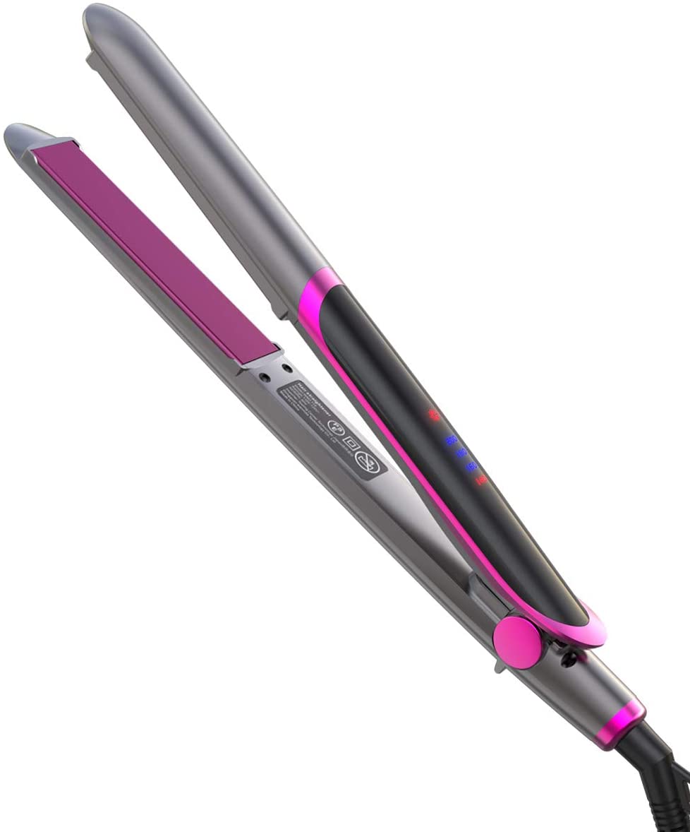 【2020 最新モデル】ヘアアイロン ストレートアイロン カールアイロン 2way対応 交流式 マイナスイオン発生140℃~200℃ 四段階温度調節可能 立ち上がり早い 自動電源OFF