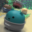 ミニカー 車おもちゃ 赤ちゃんおもちゃ 動物 ミニカーセット 4PCS プルバックカー 定番おもちゃ 車両 かわいい 面白い 知育玩具 子供向け クリスマス 子...
