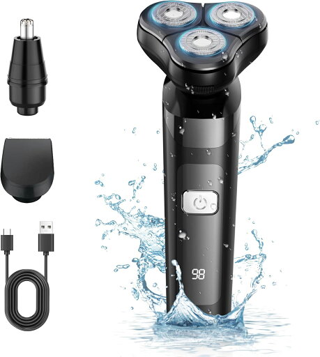 RUMAY 【2025新登場】 シェーバー メンズ 髭剃り 電動 ひげそり IPX7防水 お風呂 乾湿両用 電気シェーバー 360°回転式 軽量・低騒音 ひげ剃り 長持ちバッテリー LCDディスプレイ ひげそり typc急速充電 残量表示 携帯便利 男性用シェーバー 出張/旅行/車内常備/プレゼント RUMAY 【2025新登場】 シェーバー メンズ 髭剃り 電動 ひげそり IPX7防水 お風呂 乾湿両用 電気シェーバー 360°回転式 軽量・低騒音 ひげ剃り 長持ちバッテリー LCDディスプレイ ひげそり typc急速充電 残量表示 携帯便利 男性用シェーバー 出張/旅行/車内常備/プレゼント