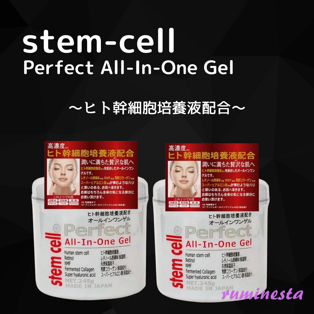 STEM CELL ステムセル ヒト幹細胞培養液配合パーフェクトオールインワンゲル245g 2個セット オールインワンゲル 幹細胞コスメ スキンケア