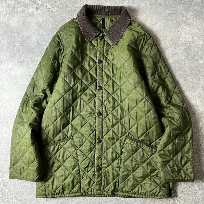 90s 英国製 Barbour LIDDESDALE 中綿 キルティング ジャケット S / 90年代 オールド バブアー リッズデール 3ワラント イングランド製 【中古】 古着 アメリカ古着 USED ユーズド 中古 VINTAGE US古着 アメカジ