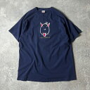90s USA製 TROUBLE キャラクター 刺繍 半袖 Tシャツ XL / 90年代 アメリカ製 オールド キャラ シングル ベロ 【中古】 古着 アメリカ古着 USED ユーズド 中古 VINTAGE US古着 アメカジ(4)