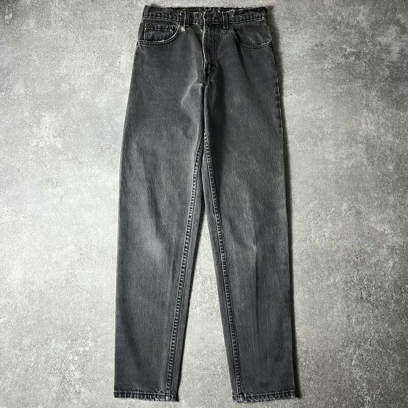 90s USA製 Levis 550 0260 ブラック デニム パンツ 31 34 / 90年代 リーバイス アメリカ製 オールド ジーンズ ジーパン 黒 テーパード 【中古】 古着 アメリカ古着 USED ユーズド 中古 VINTAGE US古着 アメカジ