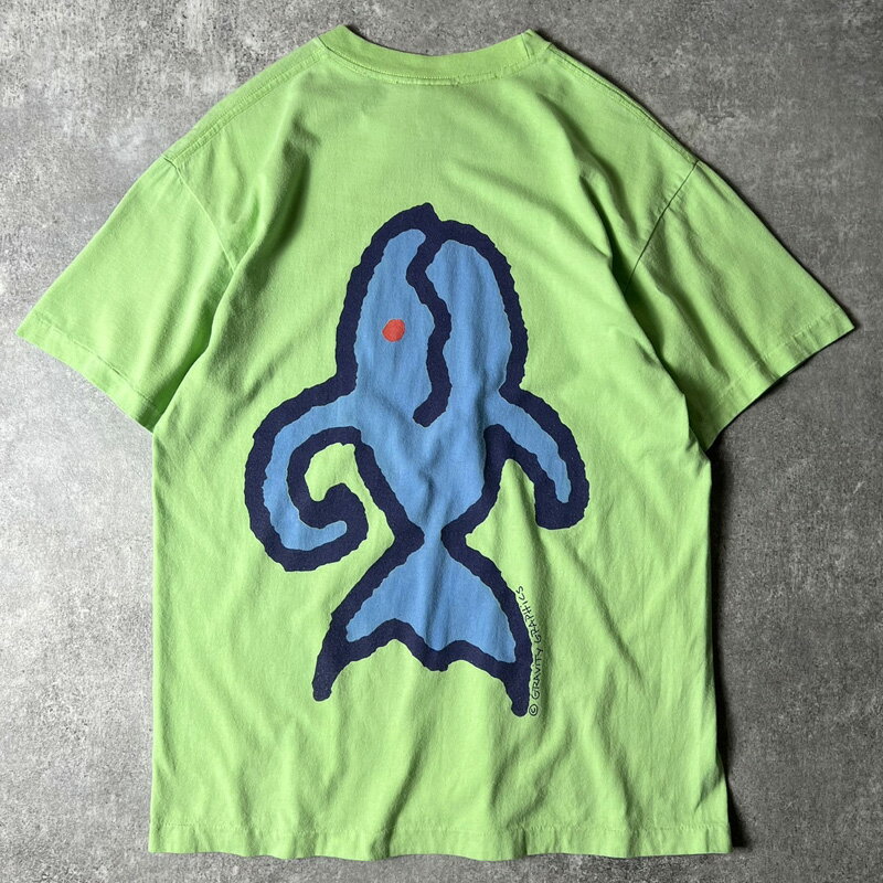 Rakuten - 90s USA製 GRAVITY GRAPHICS 両面 アート プリント 半袖 Tシャツ L / 90年代 アメリカ製 オールド キャラクター シングル 【中古】 古着 アメリカ古着 USED ユーズド 中古 VINTAGE US古着 アメカジ