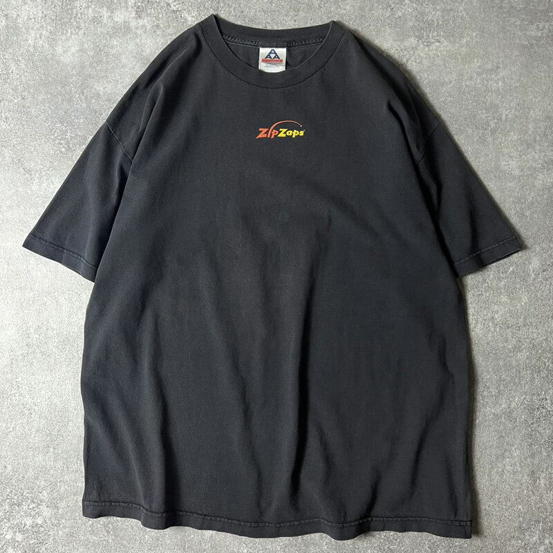 Rakuten - 00s USA製 ZipZaps 企業物 プリント 半袖 Tシャツ XL / 00年代 アメリカ製 オールド 企業 ブラック ラジコン 【中古】 古着 アメリカ古着 USED ユーズド 中古 VINTAGE US古着 アメカジ