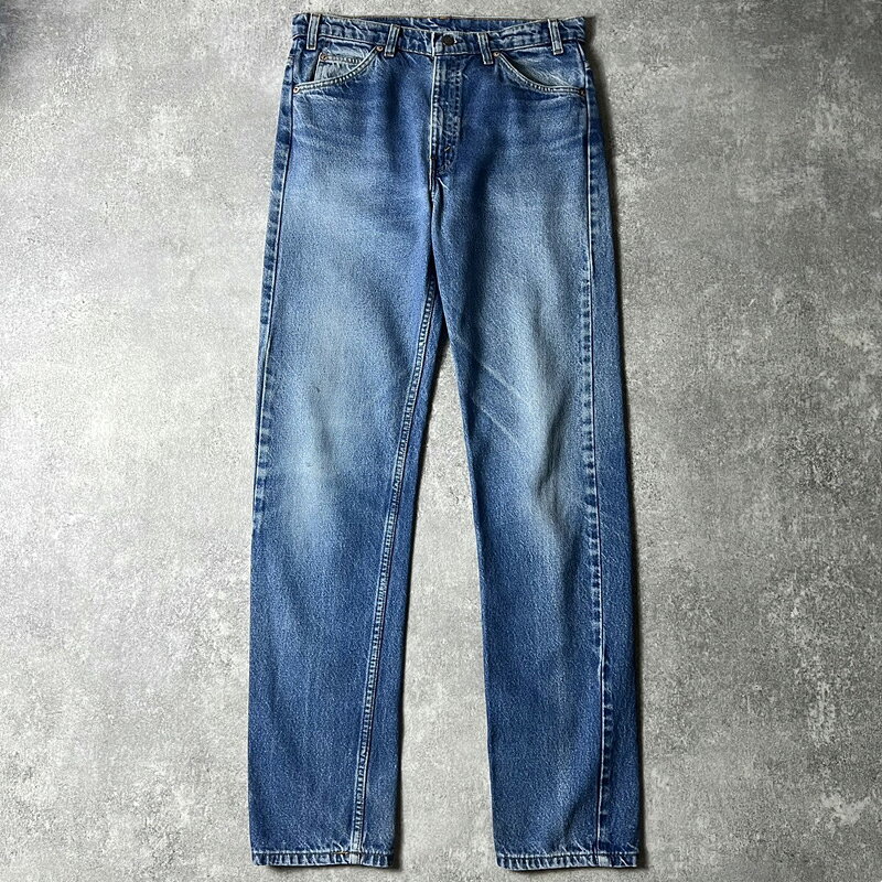 ヒゲ 90s Levis 505 デニム パンツ 33 34 程 / 90年代 リーバイス オールド ジーンズ ジーパン スリム 【中古】 古着 アメリカ古着 USED ユーズド 中古 VINTAGE US古着 アメカジ