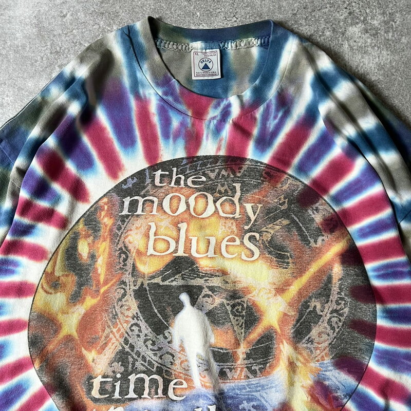 90s USA製 the moody blues タイダイ染め 両面 プリント 半袖 Tシャツ XL / 90年代 アメリカ製 バンド ムーディーブルース バンT 【中古】 古着 アメリカ古着 USED ユーズド 中古 VINTAGE US古着 アメカジ