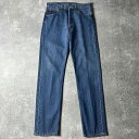 90s USA製 Levis 501 ストレート デニム パンツ 32 34 / 90年代 アメリカ製 オールド リーバイス ジーンズ ジーパン 脇割り 【中古】 古着 アメリカ古着 USED ユーズド 中古 VINTAGE US古着 アメカジ(4)
