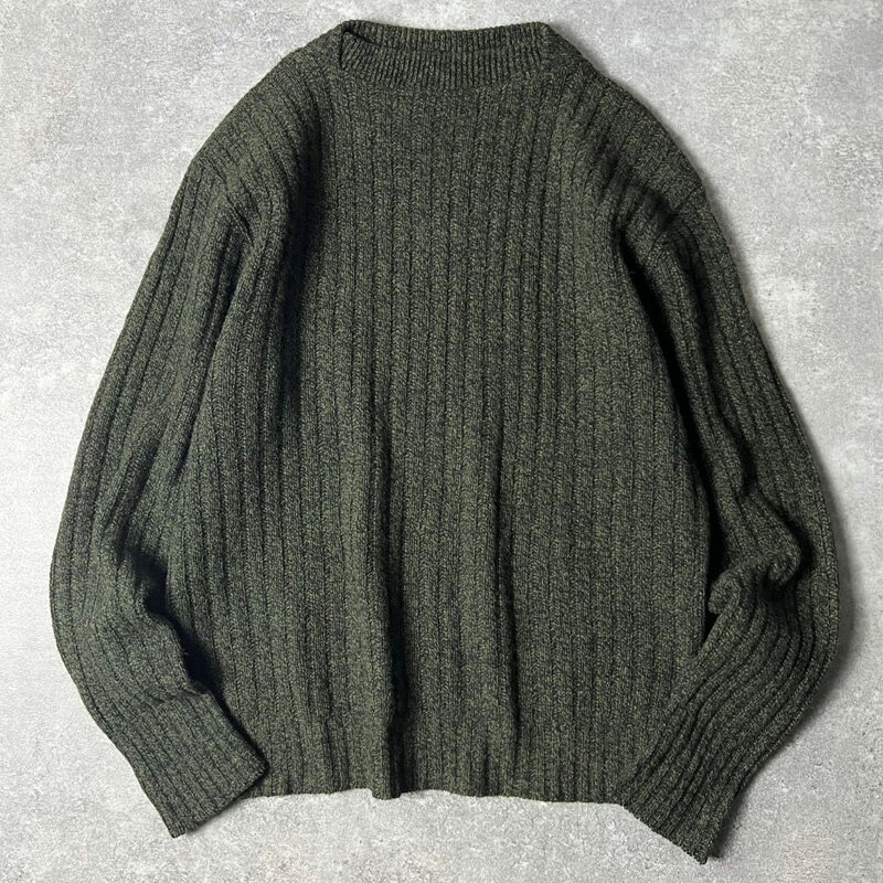 Rakuten - 60s 70s CAMPUS スラッシュドネック ラムウール ニット セーター L / 60年代 70年代 ビンテージ キャンパス ウール 無地 【中古】 古着 アメリカ古着 USED ユーズド 中古 VINTAGE US古着 アメカジ