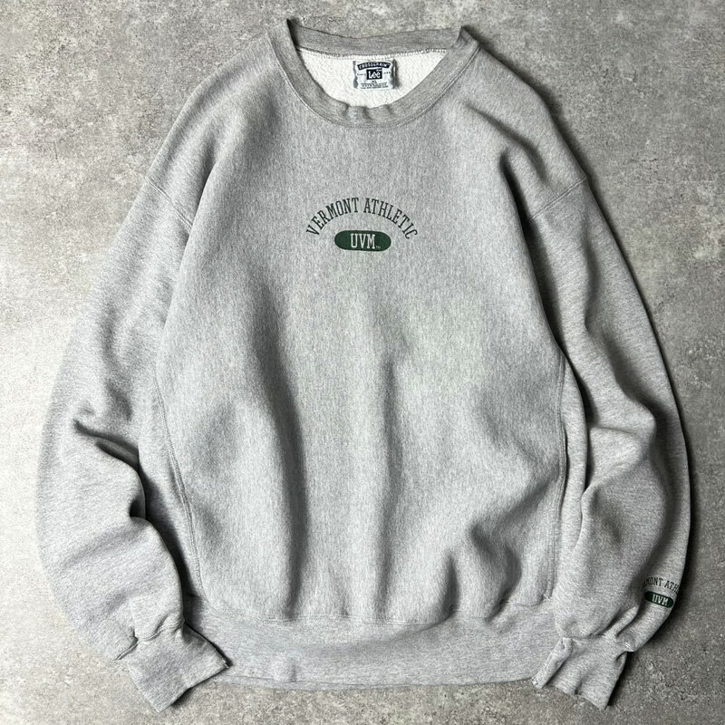 90s Lee 2段 カレッジ プリント RWタイプ スウェット トレーナー XL / 90年代 オールド 霜降り グレー リバース リー スエット 【中古】 古着 アメリカ古着 USED ユーズド 中古 VINTAGE US古着 アメカジ