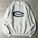 90s RUSSELL CULVER プリント スウェット トレーナー M / 90年代 オールド ラッセル カルバー アカデミー ミリタリー グレー 【中古】...