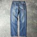 ヒゲ 90s USA製 Levis 501 0115 デニム パンツ 32 34 / 90年代 アメリカ製 オールド リーバイス ジーンズ ジーパン ストレート...