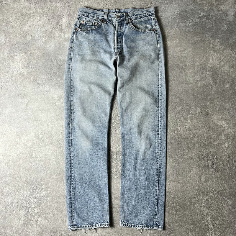 90s USA製 Levis 501 0115 デニム パンツ 31 32 / 90年代 アメリカ製 オールド リーバイス ジーンズ ジーパン ストレート 【中古】 古着 アメリカ古着 USED ユーズド 中古 VINTAGE US古着 アメカジ