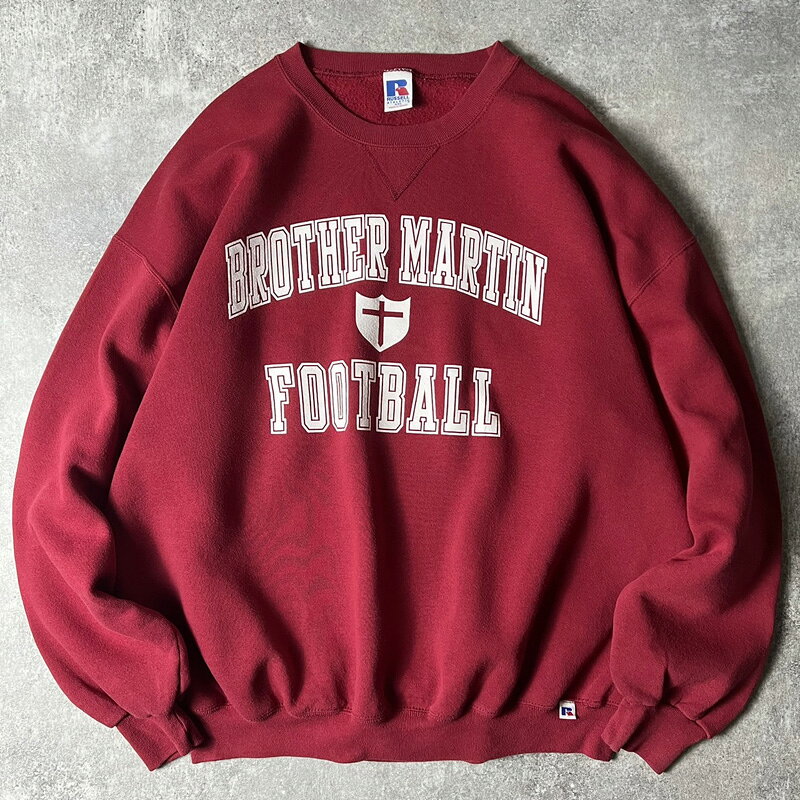 Rakuten - 90s RUSSELL 3段 カレッジ プリント スウェット トレーナー XXL / 90年代 オールド ラッセル エンジ 【中古】 古着 アメリカ古着 USED ユーズド 中古 VINTAGE US古着 アメカジ
