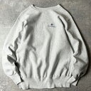 90s トリコタグ Champion 企業 ロゴ 刺繍 リバースウィーブ スウェット トレーナー / 90年代 オールド チャンピオン 霜降り グレー 【中古】...