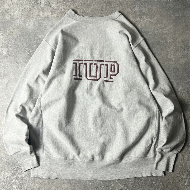 80s USA製 MEDALLION ロゴ 刺繍 RWタイプ スウェット トレーナー XL / 80年代 アメリカ製 ビンテージ 霜降り グレー リバース 【中...