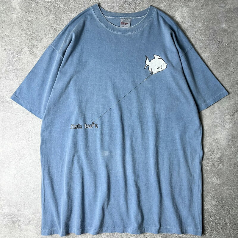 Rakuten - 90s USA製 フィッシング イラスト プリント 半袖 Tシャツ XL / 90年代 アメリカ製 オールド シングル ステッチ アニマル 釣り 魚 【中古】 古着 アメリカ古着 USED ユーズド 中古 VINTAGE US古着 アメカジ