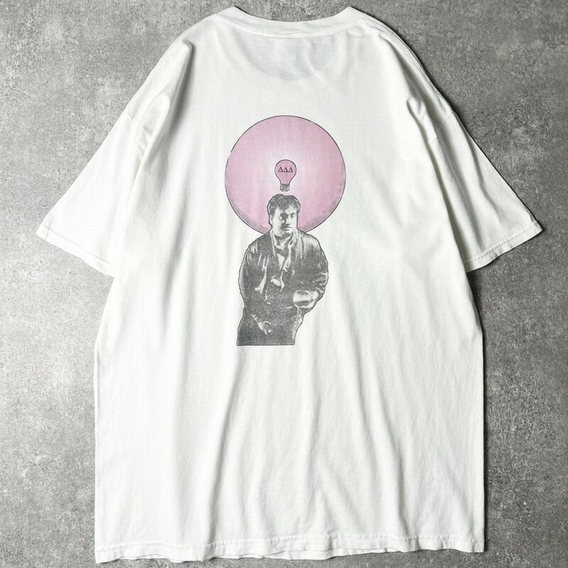 Rakuten - 90s USA製 両面 カレッジ プリント 半袖 Tシャツ XL / 90年代 アメリカ製 オールド ホワイト 白 フラタニティ 【中古】 古着 アメリカ古着 USED ユーズド 中古 VINTAGE US古着 アメカジ