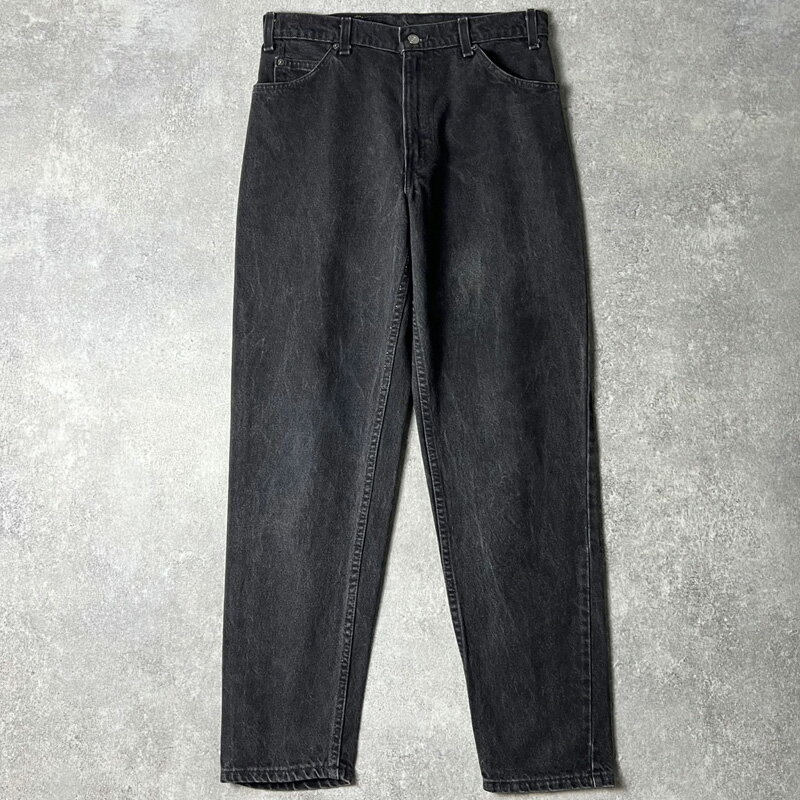 90s USA製 Levis 550 4159 ブラック デニム パンツ 33 32 / 90年代 リーバイス アメリカ製 オールド ジーンズ ジーパン 黒 テーパード 【中古】 古着 アメリカ古着 USED ユーズド 中古 VINTAGE US古着 アメカジ