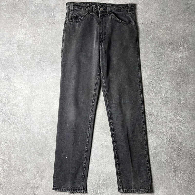 80s USA製 Levis 509 4159 ブラック デニム パンツ 32 32 / 80年代 アメリカ製 リーバイス ビンテージ ジーンズ ジーパン スリム 黒 【中古】 古着 アメリカ古着 USED ユーズド 中古 VINTAGE US古着 アメカジ