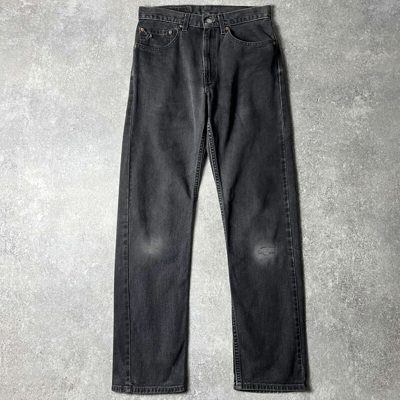 Rakuten - 00s Levis 505 0260 ブラック デニム パンツ 31 32 / 00年代 リーバイス オールド ジーンズ ジーパン 黒 テーパード 【中古】 古着 アメリカ古着 USED ユーズド 中古 VINTAGE US古着 アメカジ