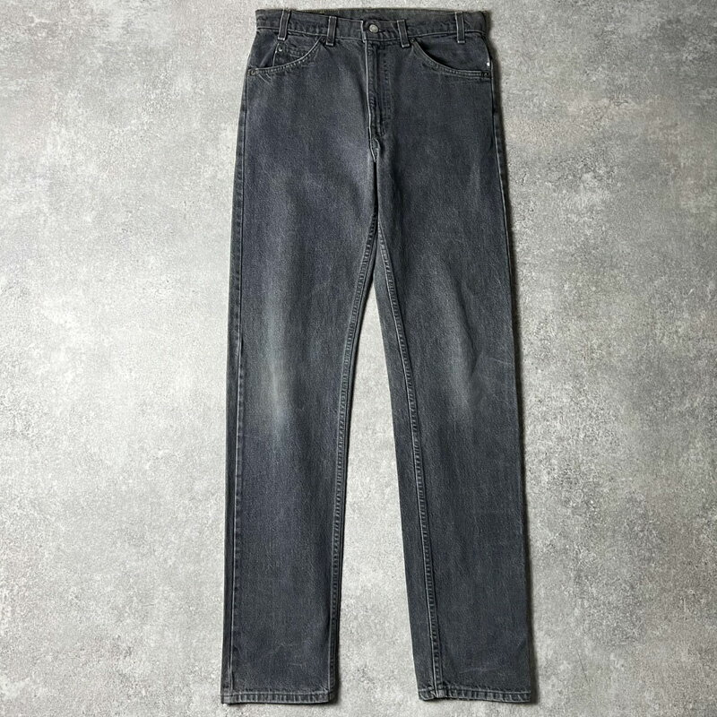 90s USA製 Levis 505 0259 先染め ブラック デニム パンツ 33 36 / 90年代 アメリカ製 リーバイス オールド ジーンズ ジーパン 黒 【中古】 古着 アメリカ古着 USED ユーズド 中古 VINTAGE US古着 アメカジ