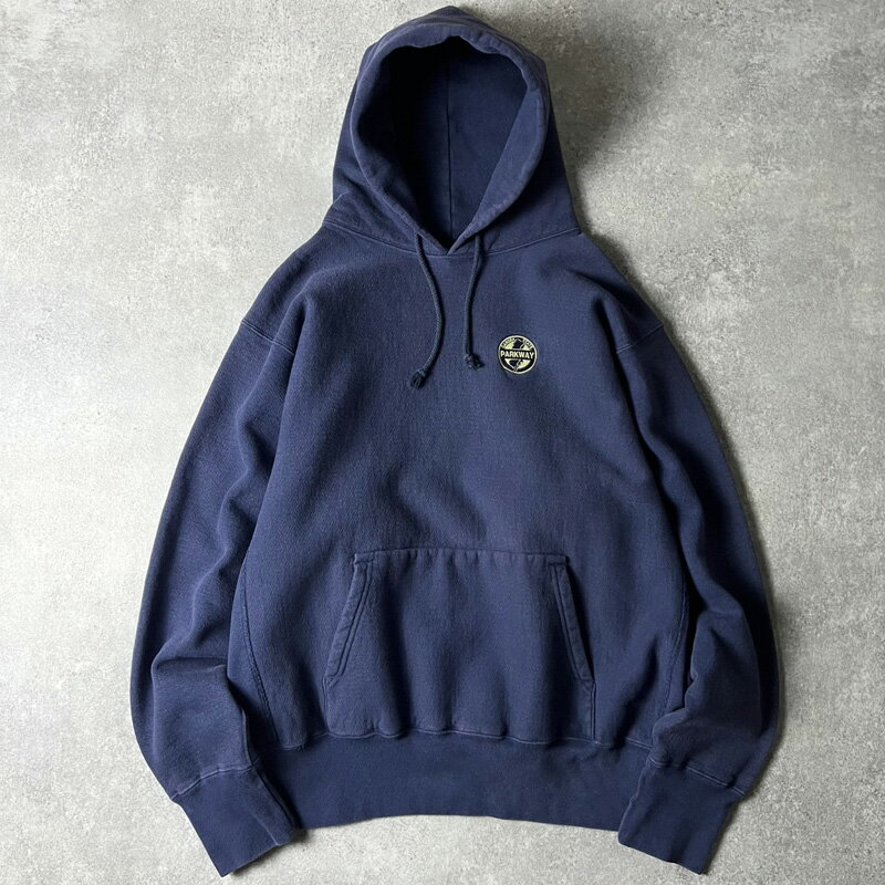 Rakuten - 90s USA製 CAMBER 企業 ロゴ 刺繍 RWタイプ スウェット フード パーカー XL / 90年代 アメリカ製 キャンバー リバース トレーナー 紺 企業物 【中古】 古着 アメリカ古着 USED ユーズド 中古 VINTAGE US古着 アメカジ