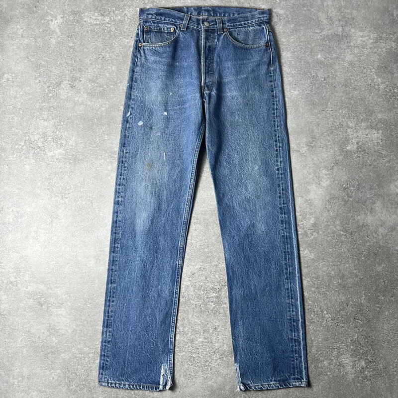 Rakuten - 80s USA製 Levis 501 デニム パンツ 33 / 80年代 アメリカ製 ビンテージ 脇割り リーバイス ジーンズ ストレート 【中古】 古着 アメリカ古着 USED ユーズド 中古 VINTAGE US古着 アメカジ