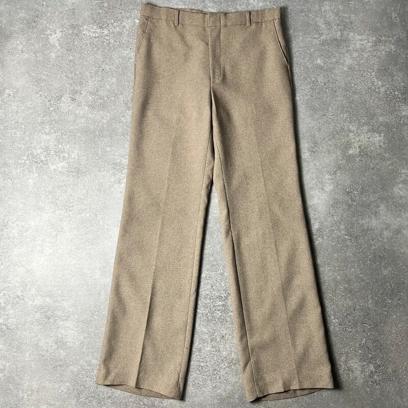 80s Levis アクション スラックス パンツ 34 33 / 80年代 ビンテージ リーバイス ACTION SLACKS スタプレ テーパード ベージュ 【中古】 古着 アメリカ古着 USED ユーズド 中古 VINTAGE US古着 アメカジ