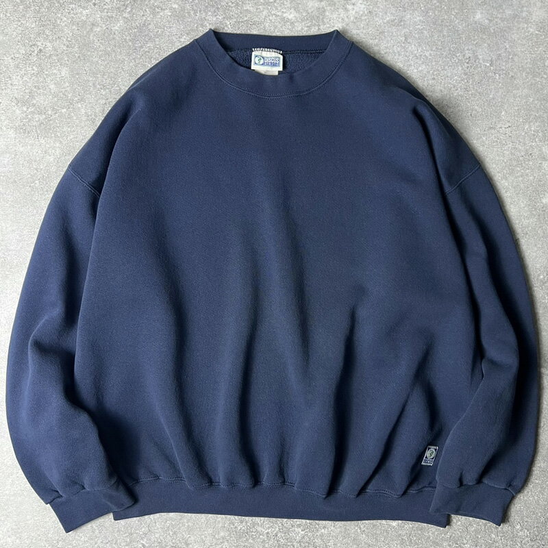 Rakuten - 90s DISCUS 無地 スウェット トレーナー XXL / 90年代 オールド ディスカス スエット 裏起毛 ネイビー 紺 【中古】 古着 アメリカ古着 USED ユーズド 中古 VINTAGE US古着 アメカジ