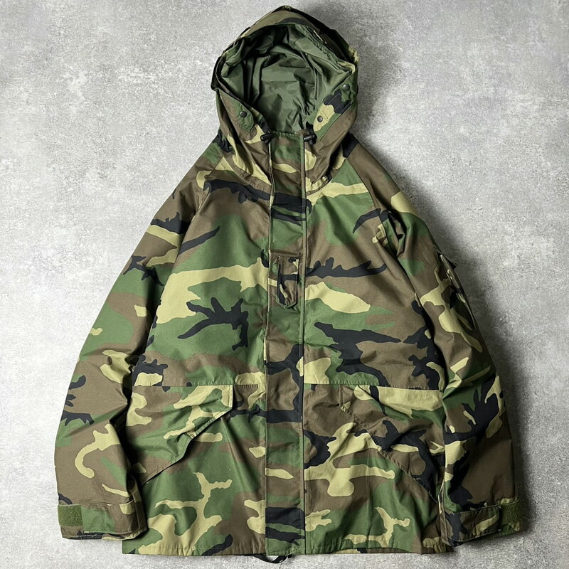 Rakuten - 00s US ARMY 米軍実物 ECWCS 1st Gen 後期 ウッドランド カモ 迷彩 ゴアテックス ジャケット L-L / 00年代 オールド ミリタリー 【中古】 古着 アメリカ古着 USED ユーズド 中古 VINTAGE US古着 アメカジ